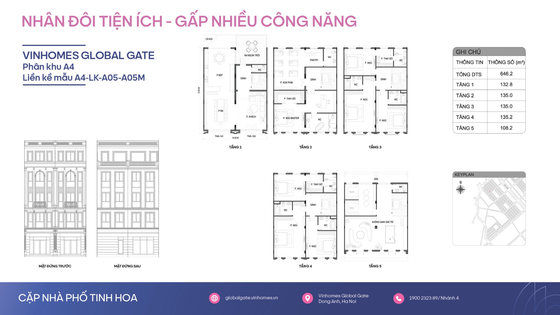 Cặp nhà Phố Tinh Hoa