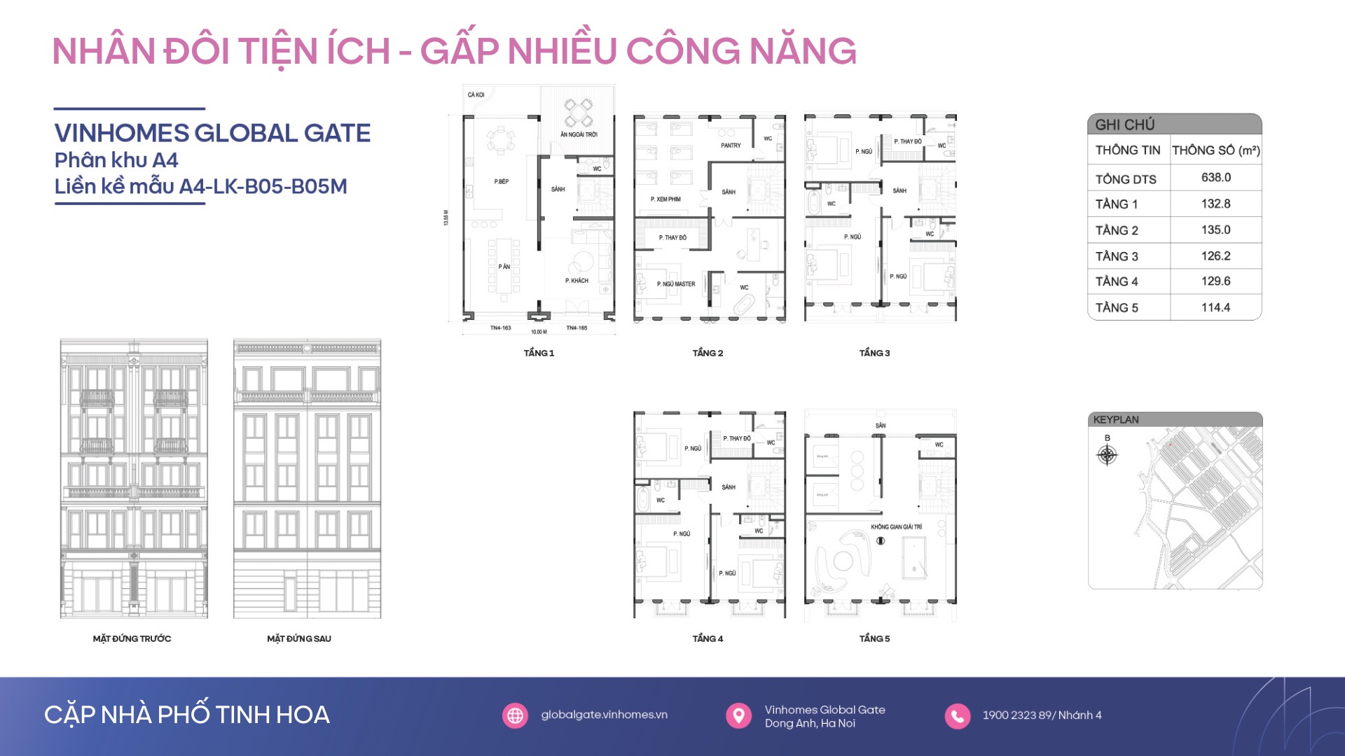 Cặp nhà Phố Tinh Hoa