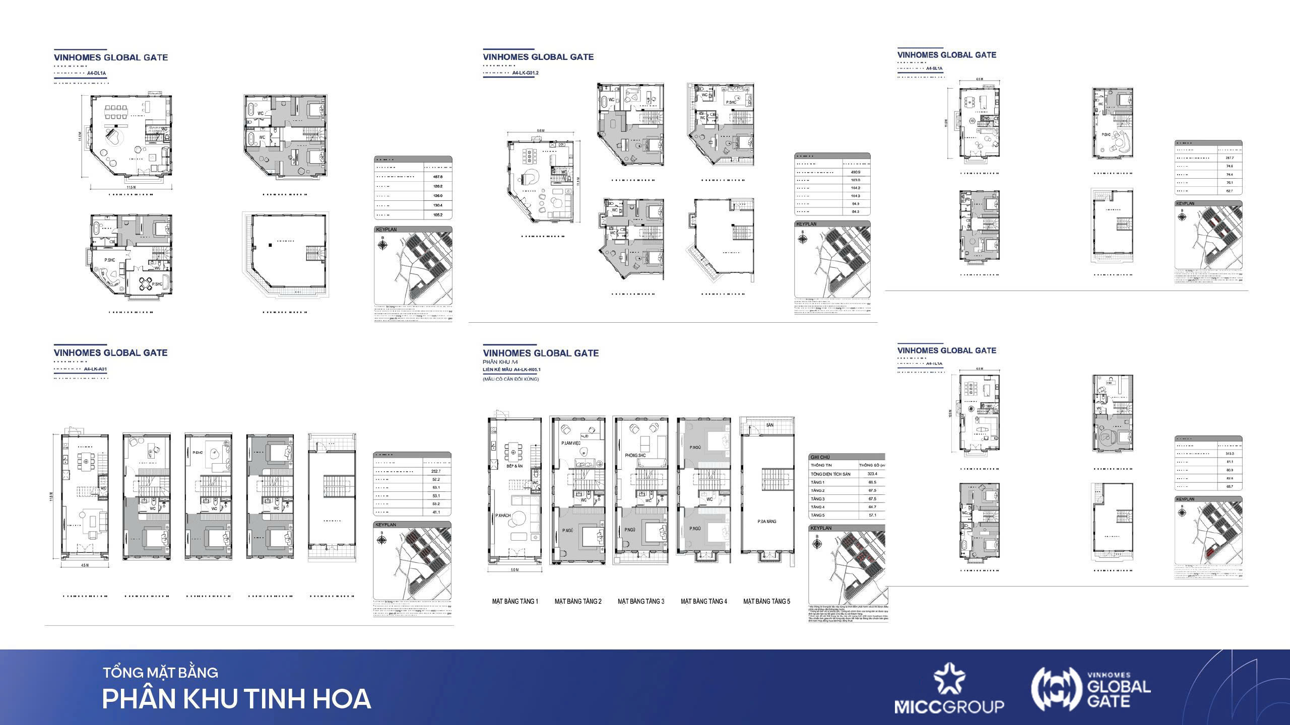 Layout Thiết kế &#8211; LK Phân Khu Tinh Hoa